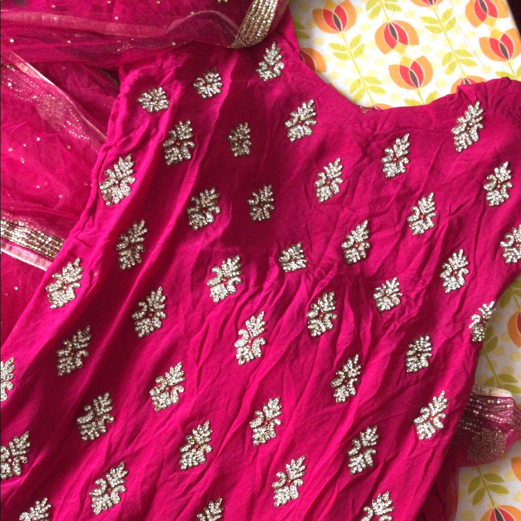 Magenta Salwar Suit